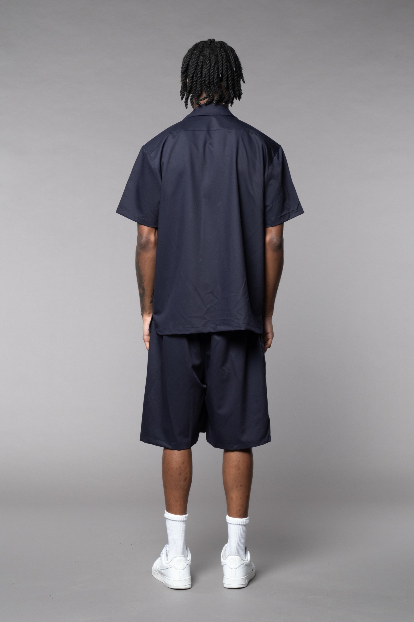 COORDINATO CAMICIA E BERMUDA BLU