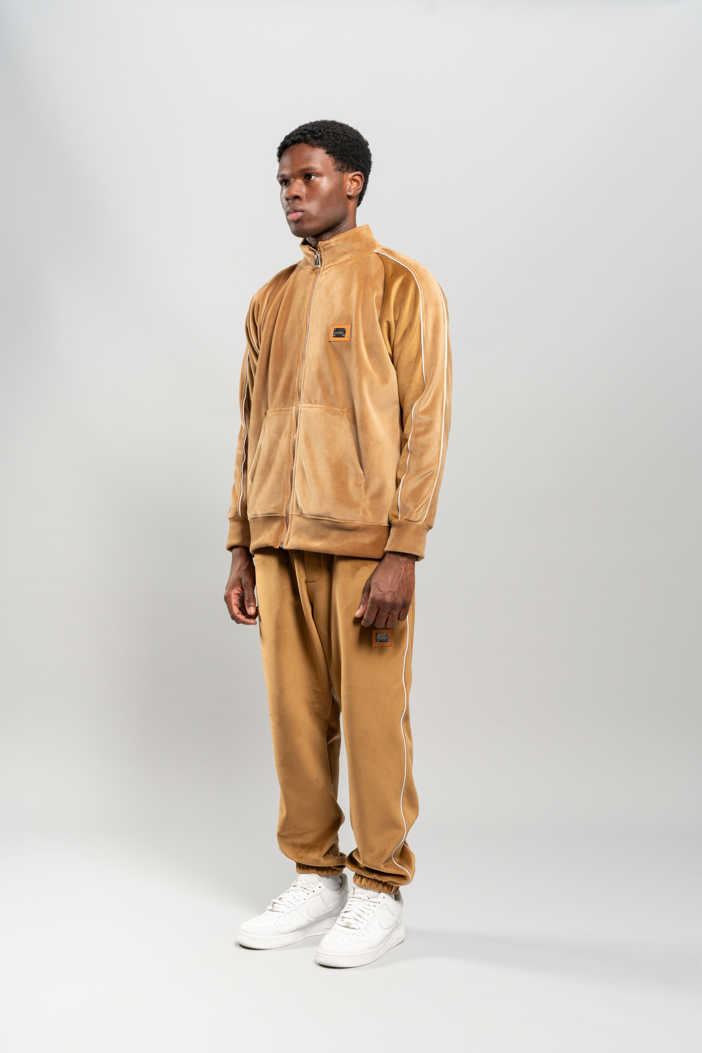 Chenille Camel Trousers