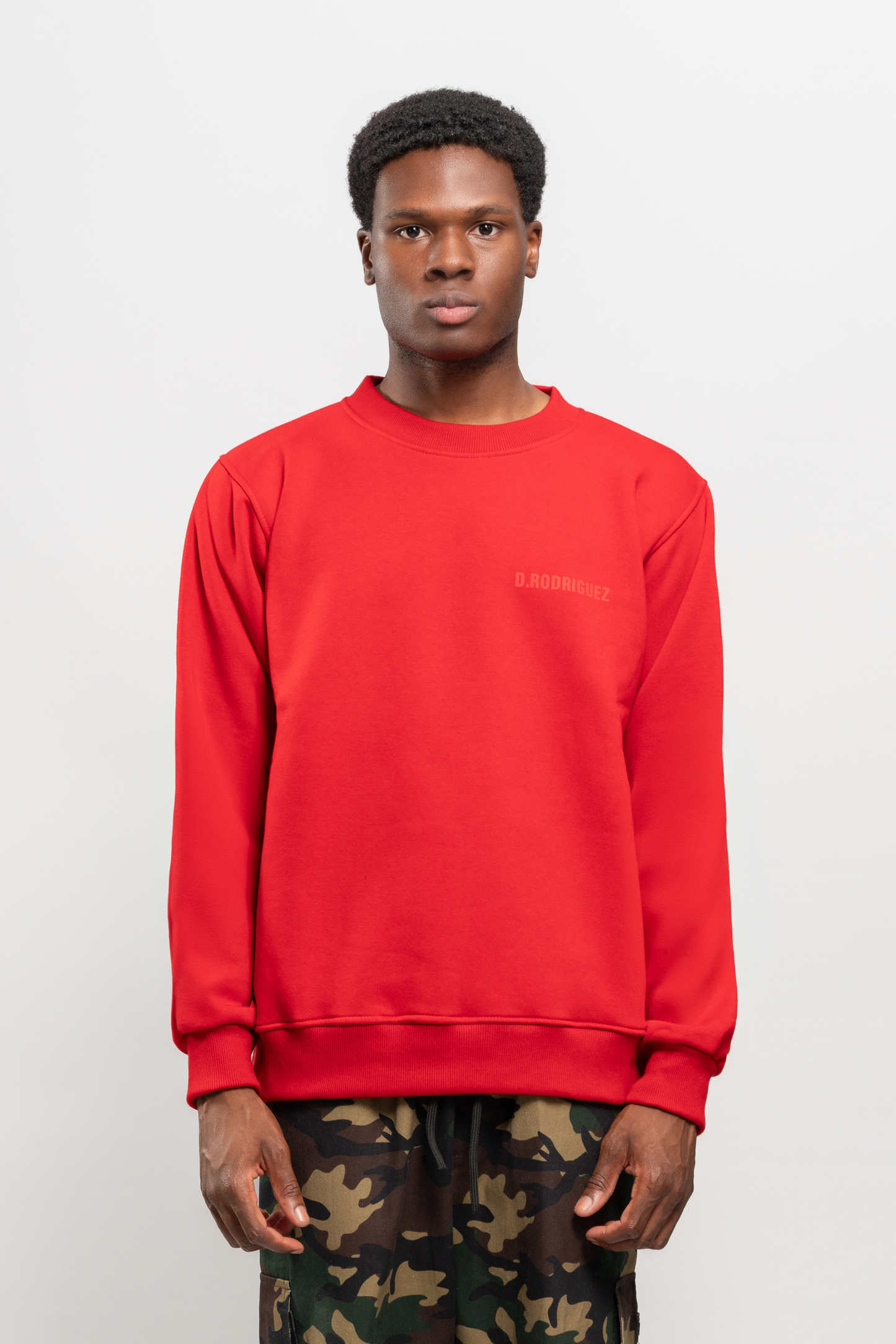 Iconic Red Crewneck Sweatshirt