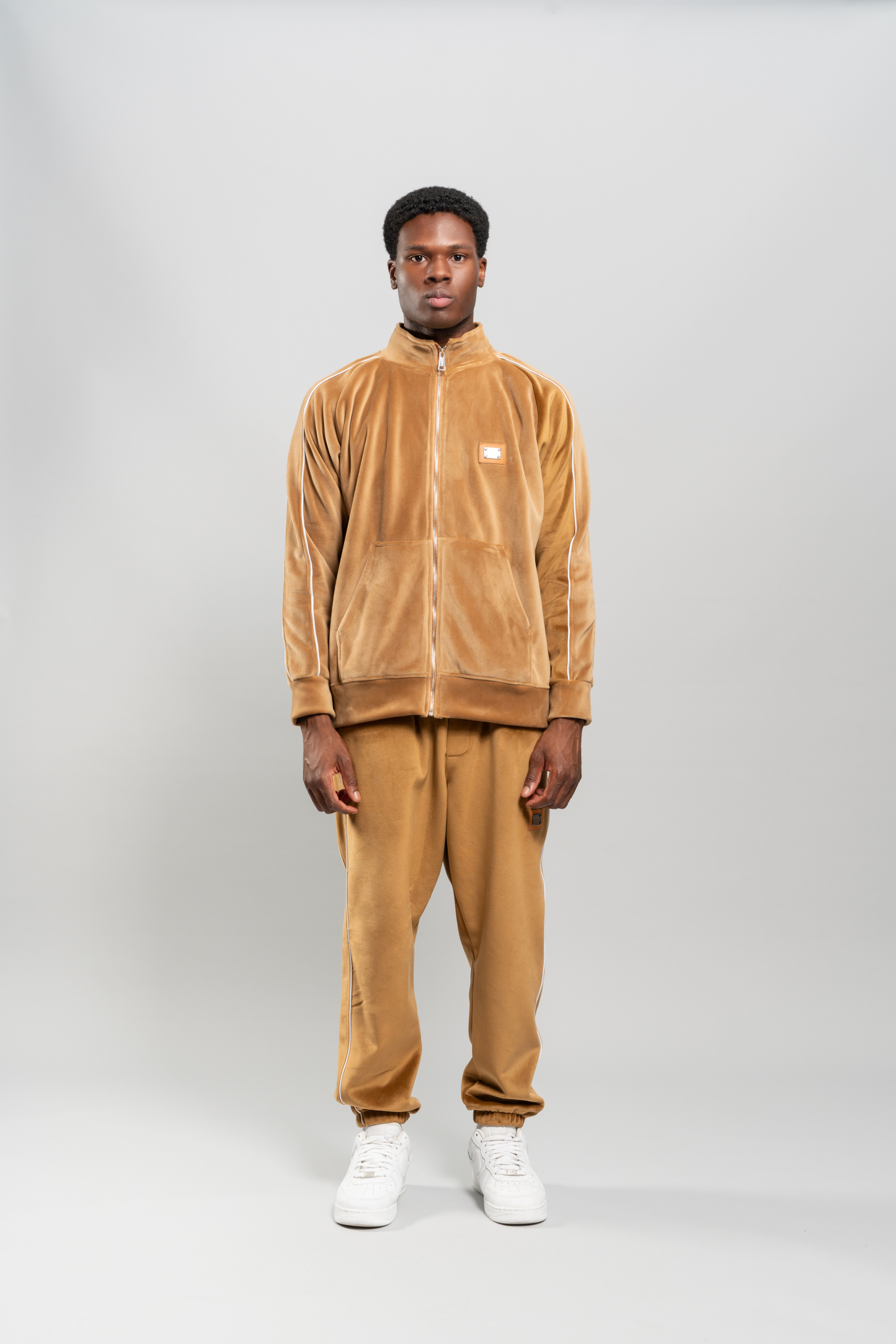 Chenille Camel Trousers