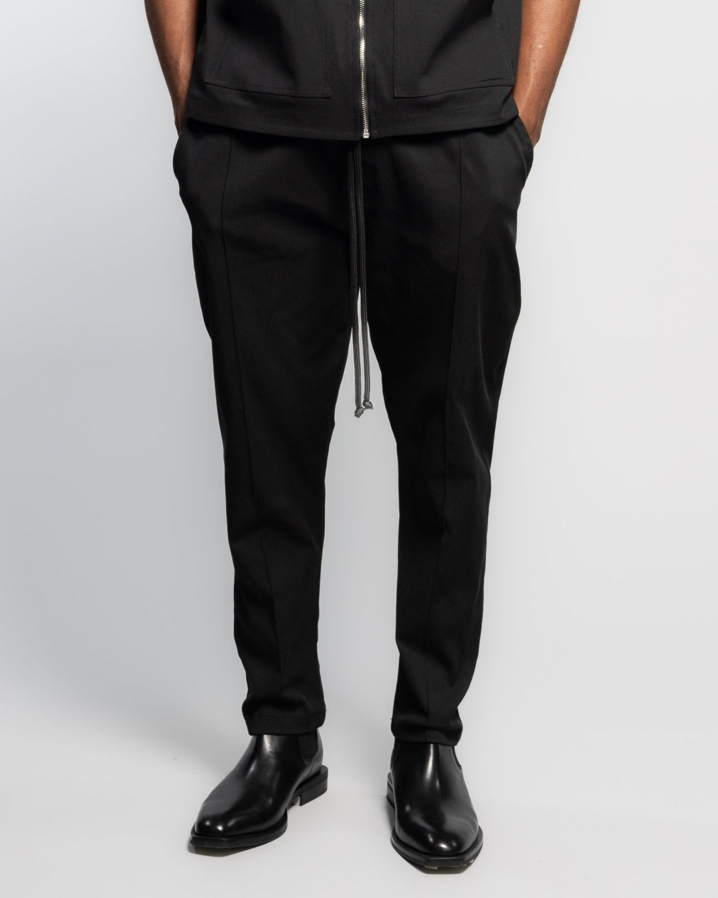 Black Trousers with Stripe