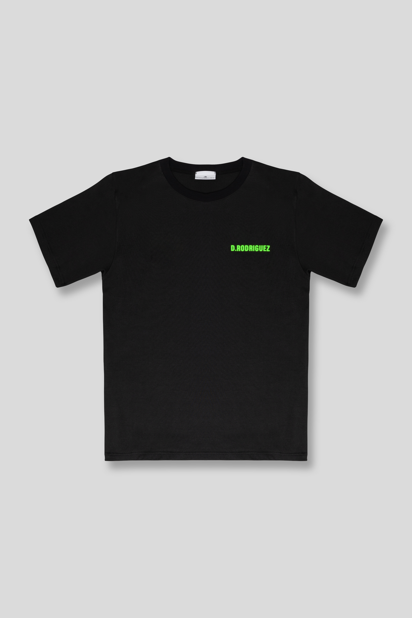 Camiseta con estampado verde fluorescente