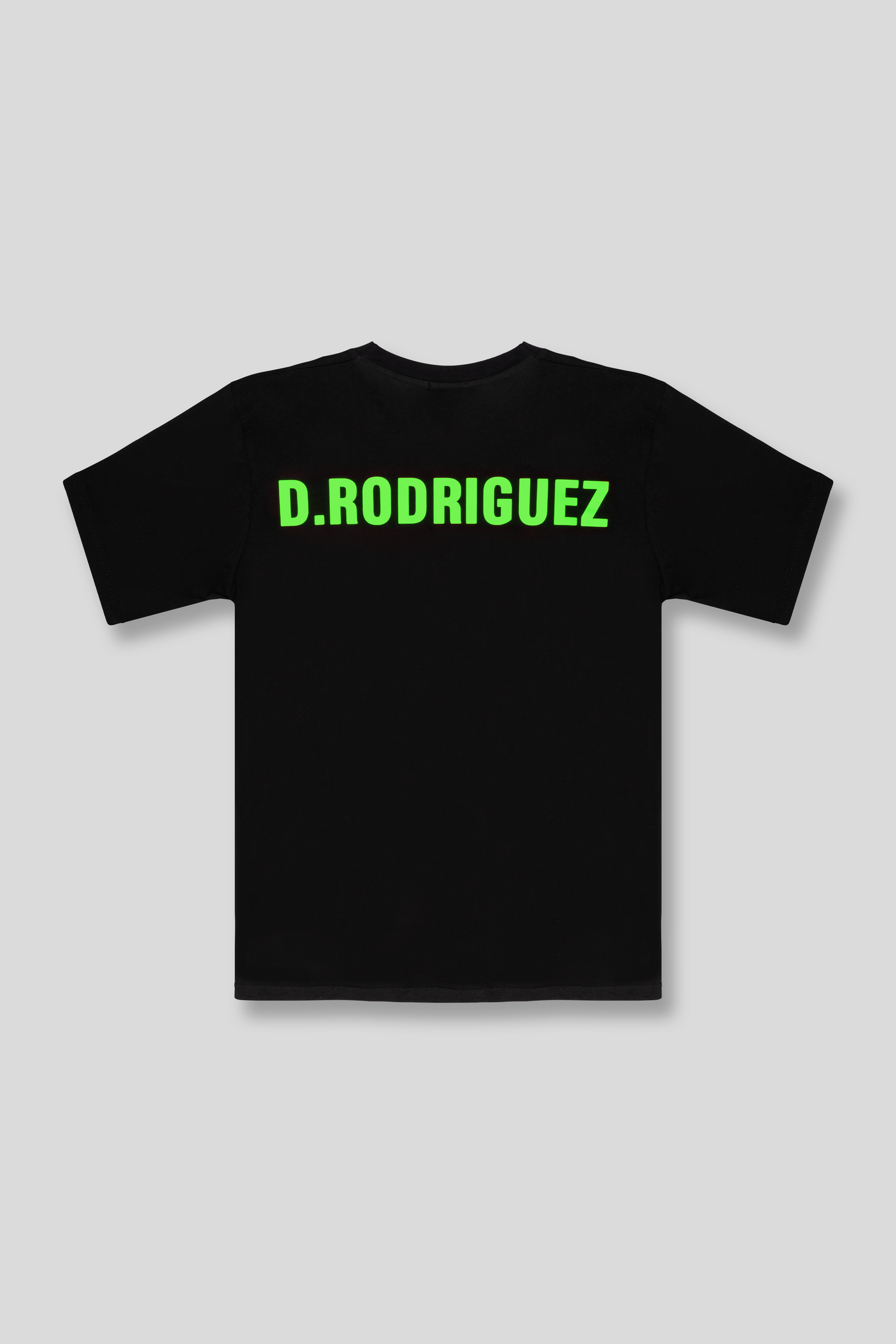 T-Shirt With Fluorescent Green Print